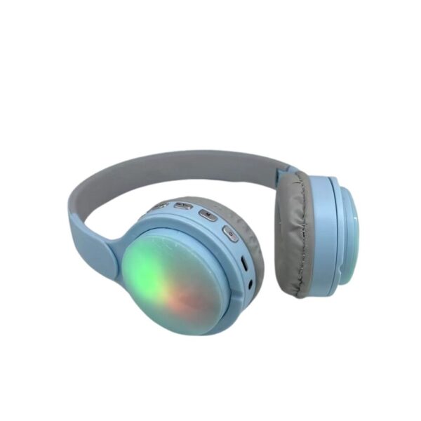 AURICULARES KIDS LUZ COLORES MODV-0039 - VARIOS - CELESTE