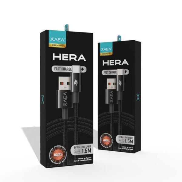 CABLE USB TIPO C MODX-101 - HERA - XAEA - NEGRO