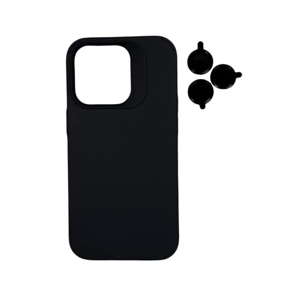 TPU MOD603 SILICONA LENS - IPH 16 PRO MAX - XAEA - NEGRO