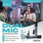 MICROFONO DOBLE INALAMBRICO MODX-065 - XAEA - NEGRO - Imagen 5