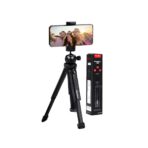 SOPORTE + TRÍPODE SELFIE STICK EXTENSIBLE CON CABEZAL MOVIL MODX-060 - NEGRO