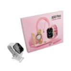 SMART WATCH A58 ESTUCHE C/ JOYERIA MODS-203 - ST - GRIS-ROSA