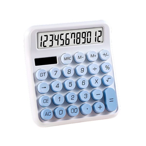 CALCULADORA COLORES GRANDE MODV-001W - VARIOS - CELESTE