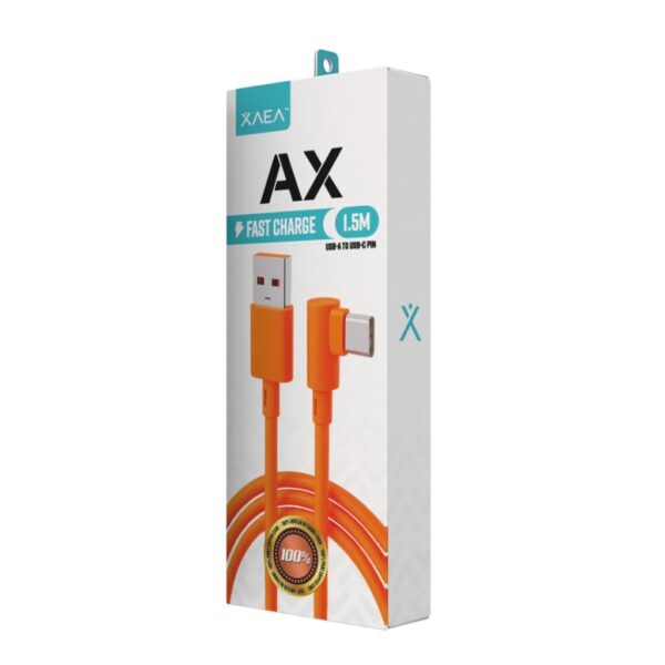 CABLE USB-TC - AX MODX-002C - XAEA - NARANJA