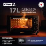 HORNO ELECTRICO 1500W 17L MODK-005B - KIOWA - NEGRO - Imagen 4