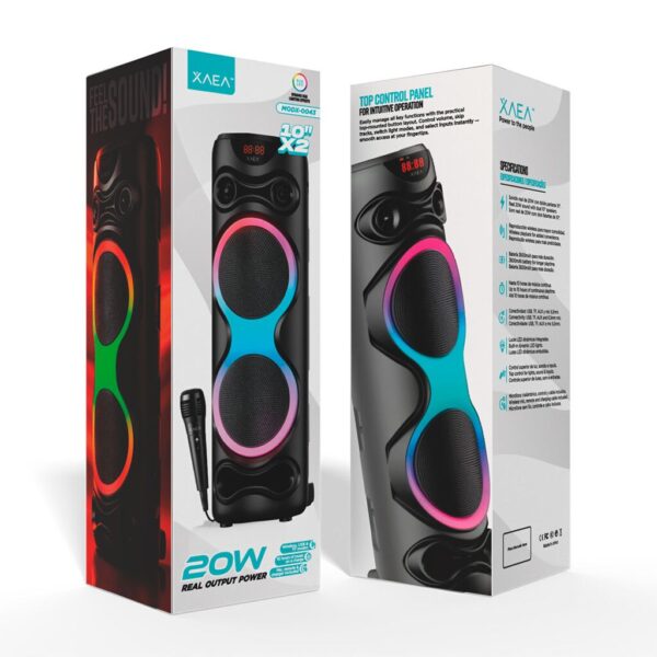 PARLANTE TORRE 10''X2 21003 MODX-0043 - XAEA - NEGRO