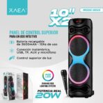 PARLANTE TORRE 10''X2 21003 MODX-0043 - XAEA - NEGRO - Imagen 4