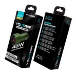 ADAPTADOR-CARGADOR 12V VOLTAIR MODX-517 - 3A - 1USB + 1TC - XAEA - VERDE