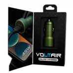 ADAPTADOR-CARGADOR 12V VOLTAIR MODX-517 - 3A - 1USB + 1TC - XAEA - VERDE - Imagen 3